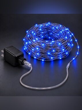 ✨ LONG Blue 157ft LED Fairy Lights 🧚 NWOT